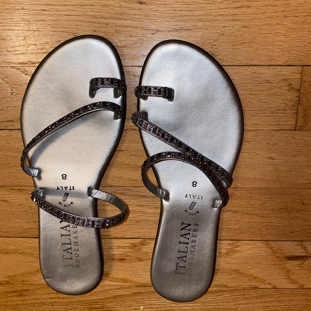 Silver sandals